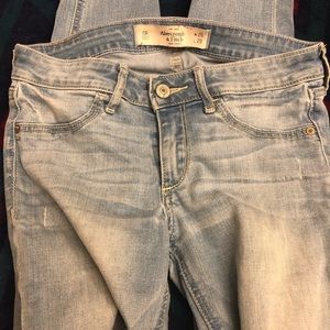 Light blue jeans legging